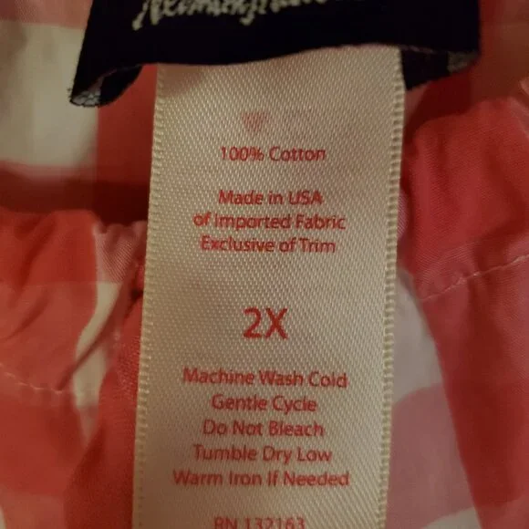 BedHead Gingham Pajama Shorts Women's 2X EUC Red And White - Picture 4 of 4